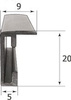 Rama aluminiowa Standard złota 50x70 cm