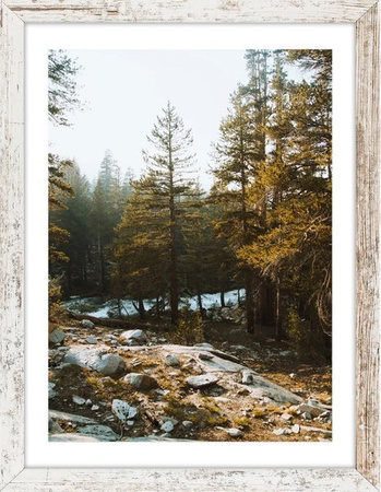 Rama drewniana MDF sosna bielona 24x30 cm